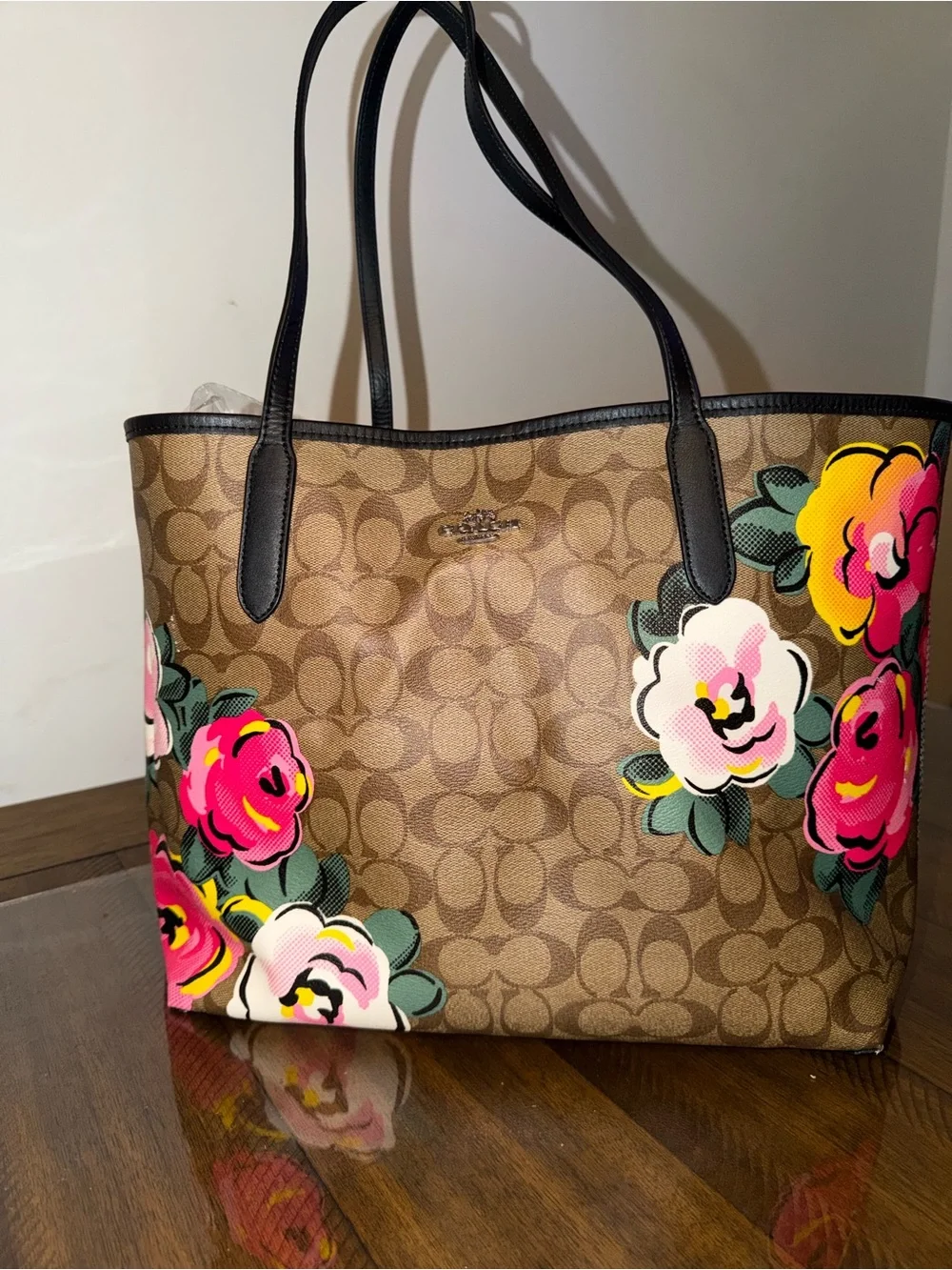 Coach Brown Signature Canvas Tote bag